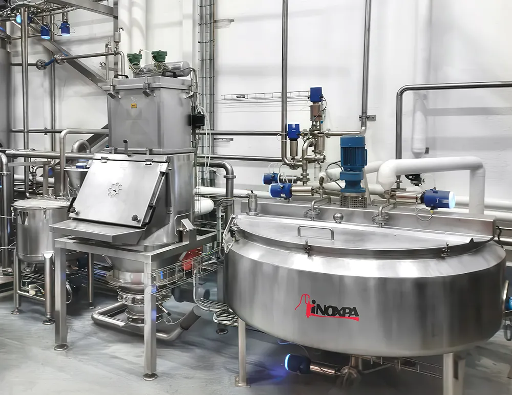 Production de nappages et de sirops pour glaces